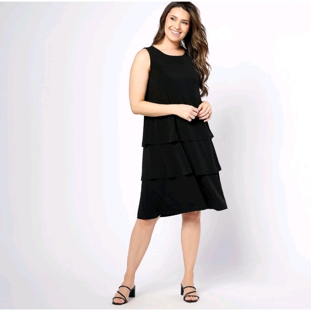 Passport Black Layered Dress